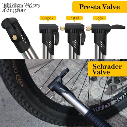 Bike Repair Kit with Mini Pump & 16-in-1 Multi-Tool - Multi-Tool+Inflator+Tire Repair Kit