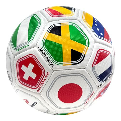 Officially Licensed World Soccer Ball - Size 5 - White