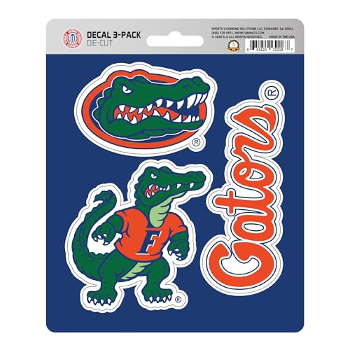 Florida Gators Die-Cut Vinyl Decal Sheet - 3 Pack, 5x7.5 Inch - Orange