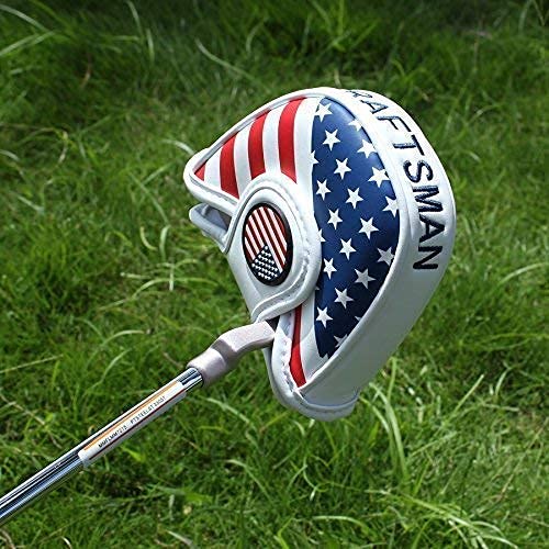 USA Flag Putter Cover for Heel Shaft Mallet - High Quality PU Leather