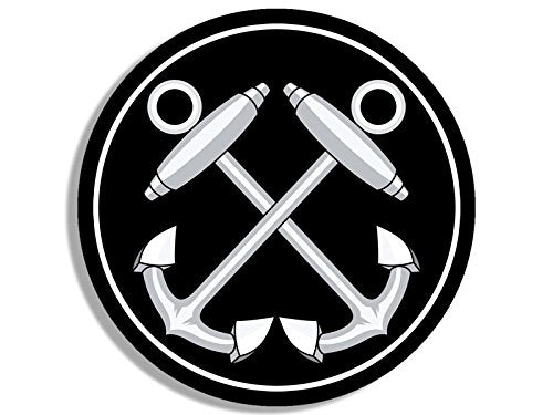 Navy Boatswain's Mate Vinyl Decal - 3 Inch USN Insignia Sticker