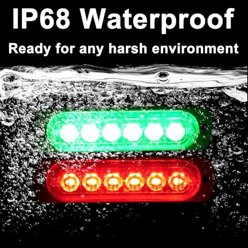 LED Boat Navigation Lights - Waterproof 12V Surface Mount