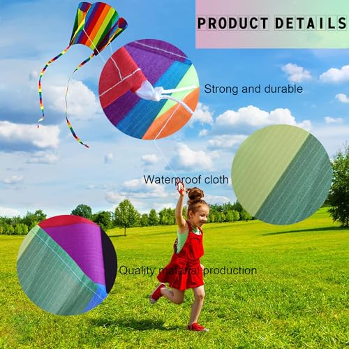 Easy Flyer Kite with Long Tail and String - Style 4
