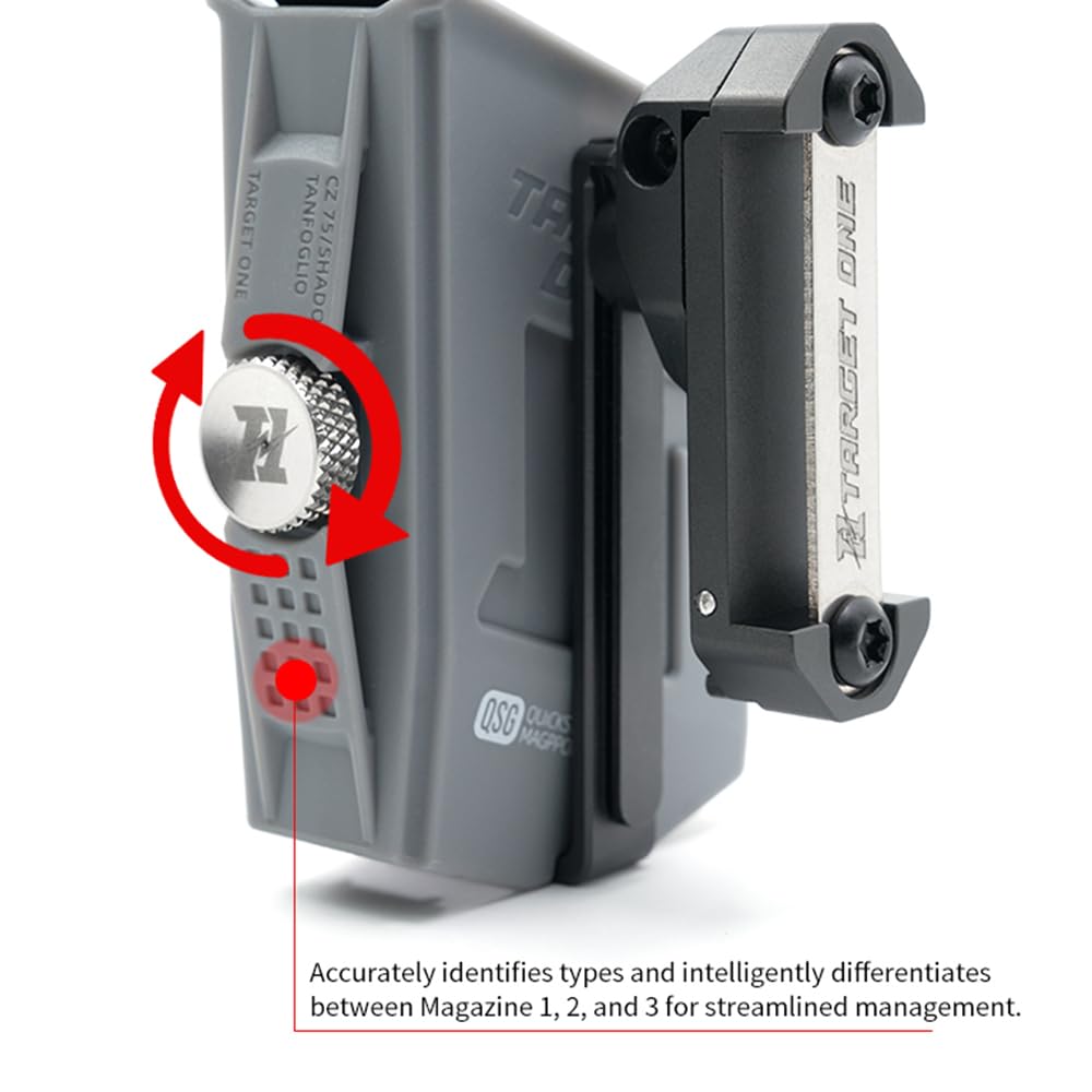 FMATAL GEAR Target ONE Magazine Rack for CZ Glock 2011 | IPSC (for 2011, BK)