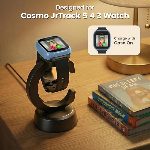 Cosmo JrTrack 5/4/3 Smart Watch Charger Stand - Magnetic Dock & Secure Base