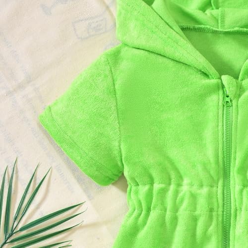 Toddler Girls Swim Cover Up - Green, 4-5T