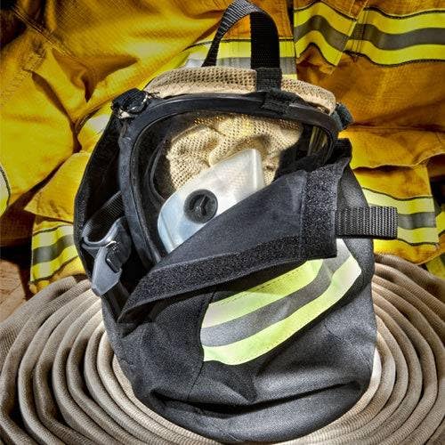 LINE2design Firefighter SCBA Air Pak Respirator Firefighter Mask Face Piece Bag for First Responder