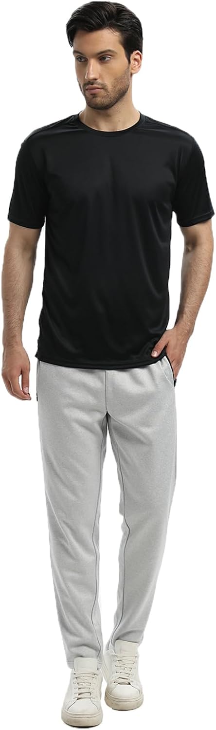 Skiennix Men's Quick Dry T-Shirts - 5/6 Pack Lightweight Short Sleeve Gym Wear for Athletic Activities