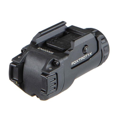Sig Sauer Foxtrot1X 450 Lumens Compact Durable Tactical Rail-Mounted Handgun Flashlight with Ambidextrous Push-Button Side Switches, Black