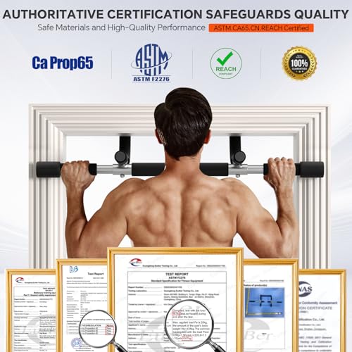 Adjustable Doorway Pull Up Bar - Heavy Duty Chin-Up Bar