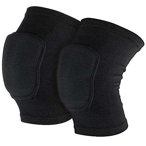 Kids Knee Pads - Breathable Elastic Support for Sports - Black, Small