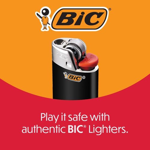 BIC Classic Lighter - Assorted Colors, 50-Count Tray | Up to 2X the Lights
