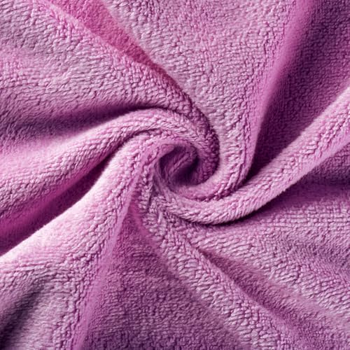 Microfiber Gym Towels Set - 3 Pack (Blue, Grey, Purple) - 14"x29"