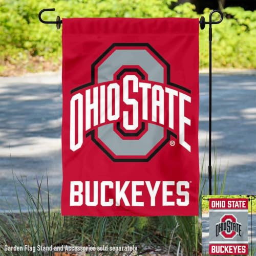 Ohio State Buckeyes Garden Flag - Double Sided 13x18 Inch