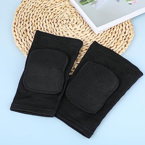Kids Knee Pads - Breathable Elastic Support for Sports - Black, Small