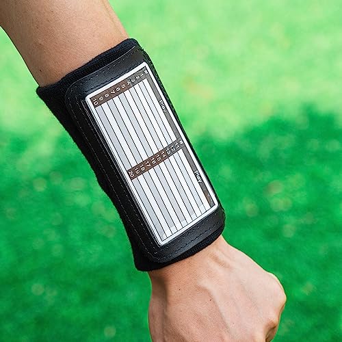 Youth Quarterback Play Wristband - 3 Compartments - Black