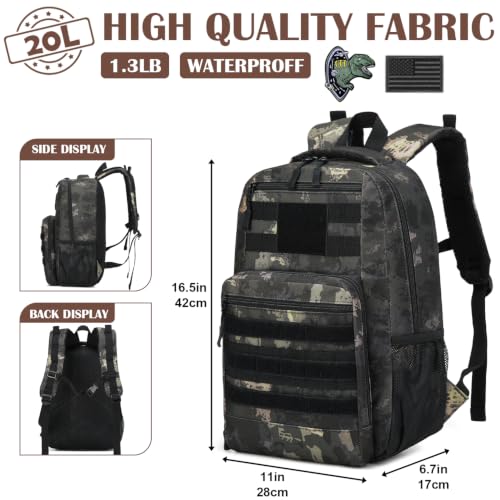 Kids Tactical Molle Backpack for School & Outdoor Activities