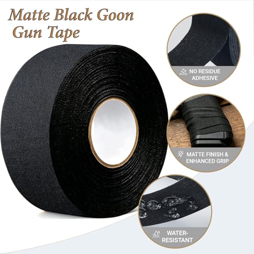1.5 Inch x 65 FT Tactical Grip Tape - Non-Slip Adhesive Wrap for Guns, Hockey, Tools