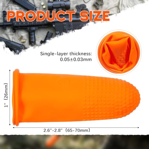 Rifle Muzzle Covers - 80 Pcs Latex Muzzle Protection - Orange