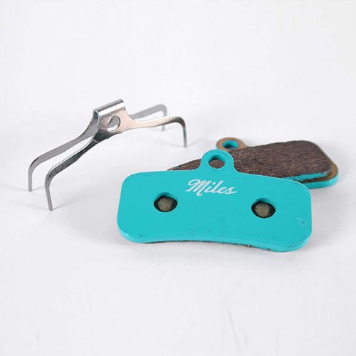 Miles Racing Brake Pads for Shimano Disc Brakes in Road, MTB, E-MTB, E-Road, E-Bike, Touring Bicycles | Semi-Metallic for XC, Light Enduro (Sintered Saint BR-M810, Saint BR-M820)