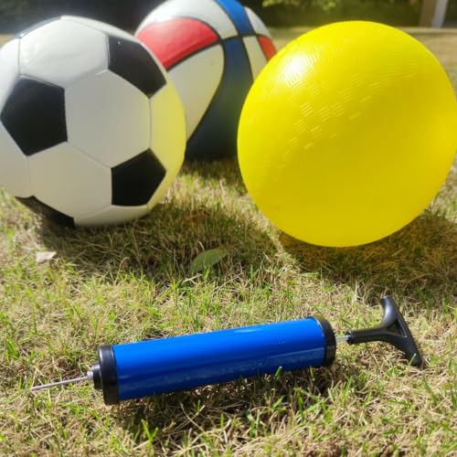 2-Pack 8-Inch Portable Ball Pump Set with Needles, Nozzle & Extension Hose