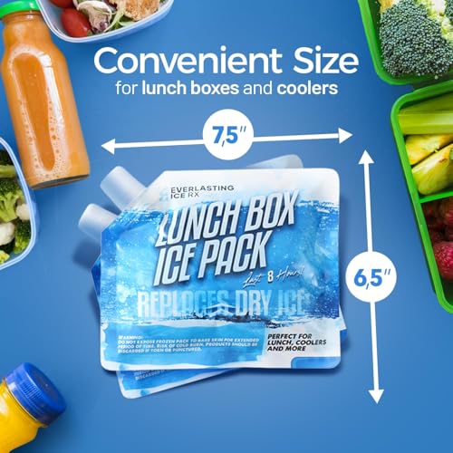 Everlasting Ice RX Reusable Packs for Cooler (4 Pack) Up to 48 Hours