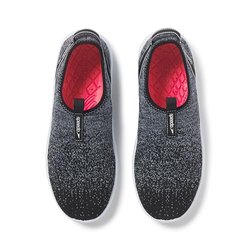 Speedo Women's Surfknit Pro Water Shoes - Black & Verditier Blue, Size 8