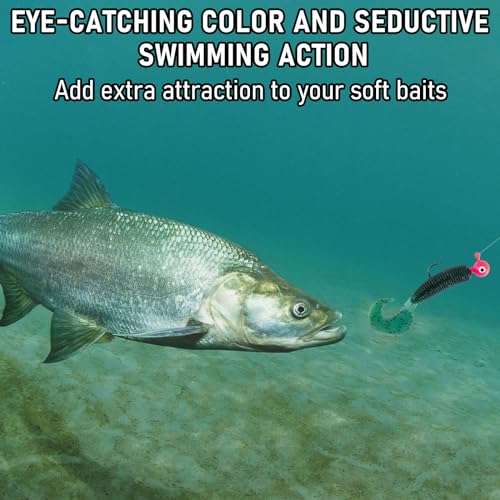 Alwonder 3/8oz Colorful Fish Jig Heads with 3D Eyes for Freshwater & Saltwater Fishing