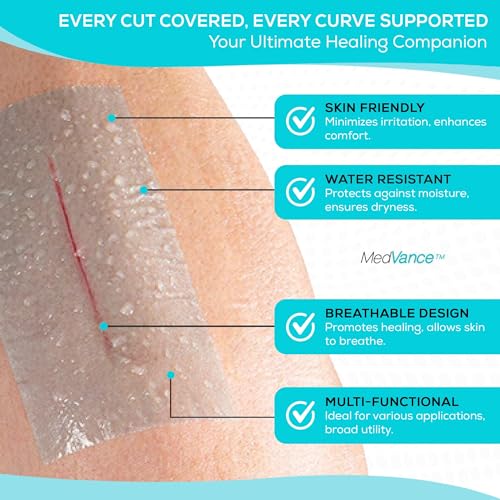 MedVance Silicone Adhesive Medical Tape, Scar Sheet, 2" x1.5' (1 Pack)