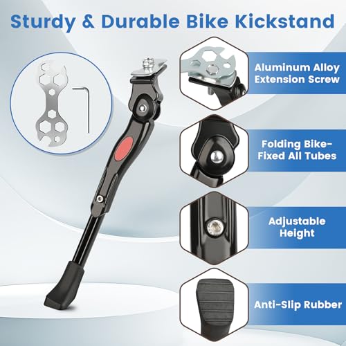Adjustable Kids Bike Kickstand for 16-20 Inch Bicycles