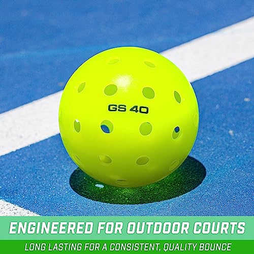 USAPA Certified Outdoor Pickleball Balls - 4 Pack Neon Green