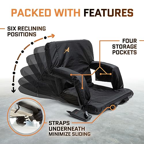 Massage Stadium Seat with Backrest - USB Battery Included