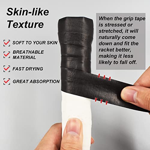 Tennis Racket Overgrip Tape - 3 Pack - Anti-Slip & Sweat Absorbent