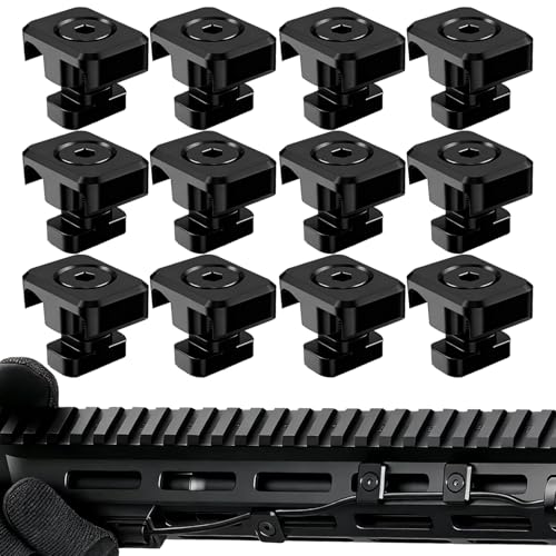 12 Pack M-Lok Cable Clips for Wire Management on Picatinny Rail