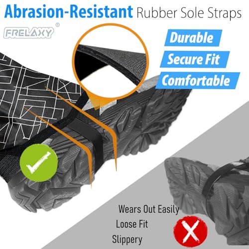 Ultralight Trail Gaiters for Hiking & Running - Black, Medium