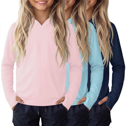 Girls Lightweight Active Hoodie with Thumb Holes - 9-10 Years