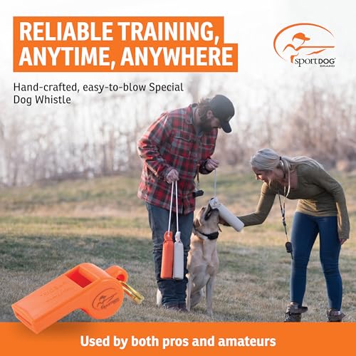 Roy Gonia Special Dog Training Whistle - Orange with Pea
