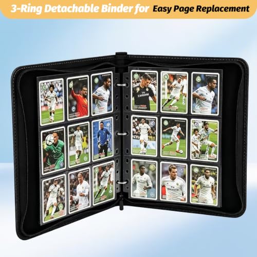 9 Pocket Trading Card Binder for 720 Cards - Waterproof PU Cover