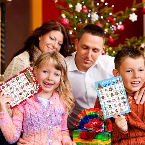Christmas Bingo Game for 24 Players - Cute Holiday Edition
