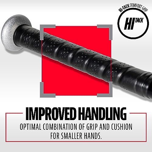 Franklin Sports Kids Venom Aluminum Tee Ball Bat - Black, 24 Inch, 13 Oz, 2 5/8" Barrel