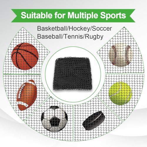 LAKNUAL 12x12ft Golf Practice Net - Backyard & Indoor Sports Barrier Kit