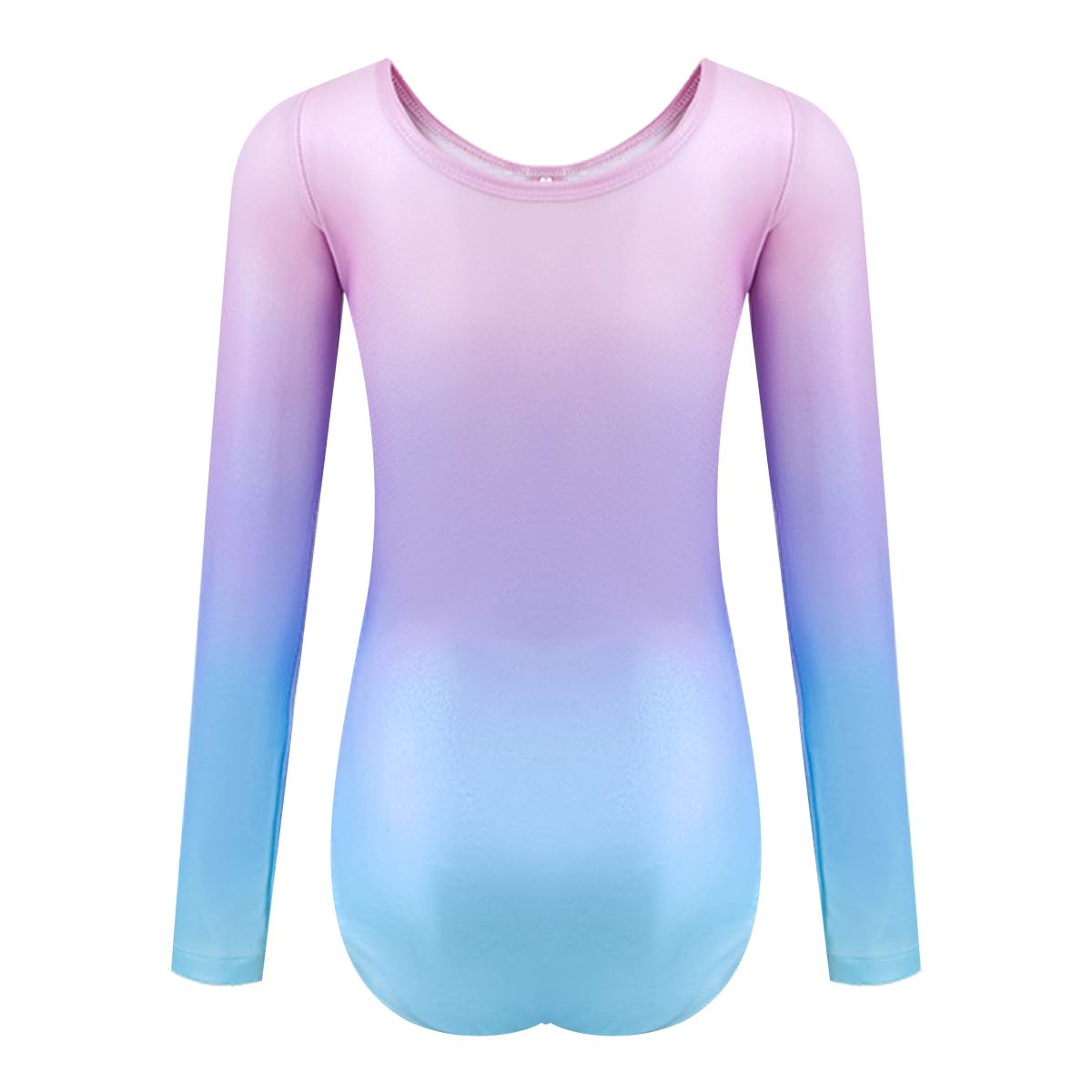 Tstiti Gymnastics Leotards for Girls Long Sleeve Kids Tumbling Gymnastic Outfit Clothes with Shorts Storage Bag 8-9 Years