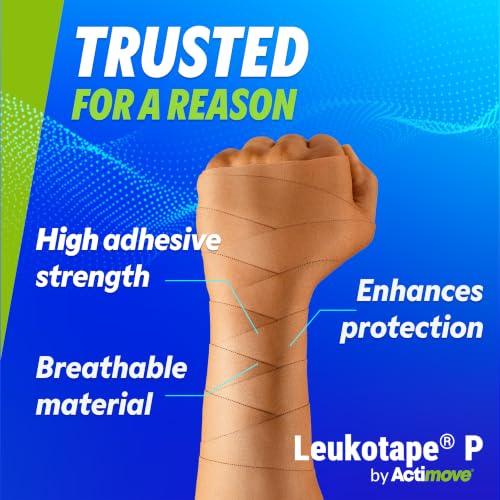 Adhesive Strapping Tape for Sports Injuries – 1.5 in x 15 yds, Tan