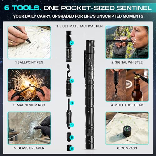 Multitool & Tactical Pen Set - Gift for Men, Heavy Magnetic Gift Box