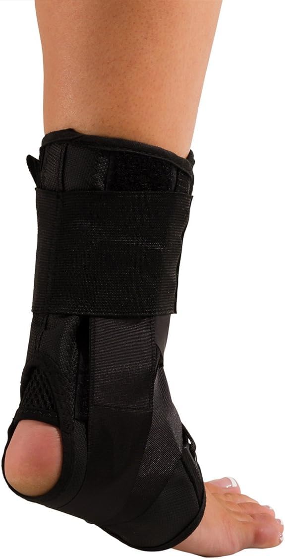 DonJoy Performance Lace-Up Ankle Brace for Sprains, Strains & Instabilities - Lightweight & Breathable with Padded Tongue for Comfort for Athletes and Active Users, Medium