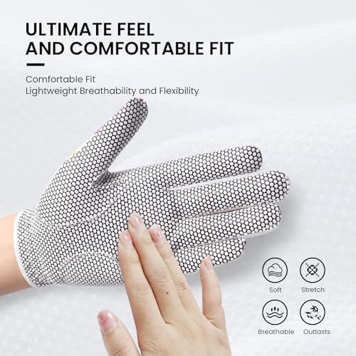 Finger Ten Women Golf Gloves - Left, Floral Pattern, Medium, Extra Grip