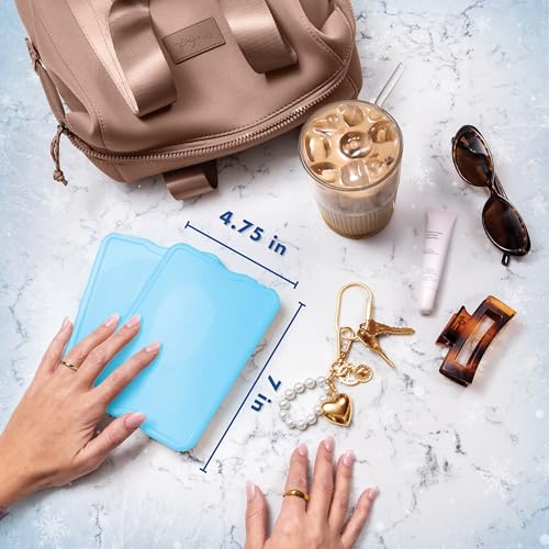 XL Slim Ice Packs - Reusable Quick Freeze Cooler Packs for Lunch Boxes