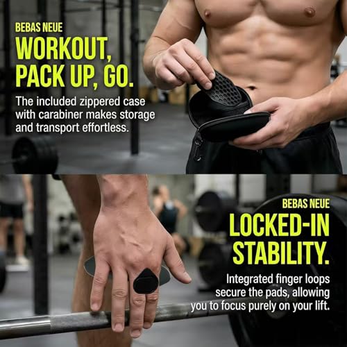 Silicone Weight Lifting Grips - Anti-Slip Gym Hand Pads for Strength Training