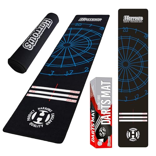 Harrows Nylon Dart Mat with Oche | Non-Slip Professional Dart Surface