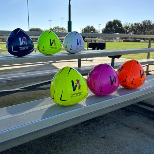 Reflex & Reaction Soccer Training Ball - Fluo Yellow, White